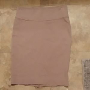 Tan Pencil Skirt